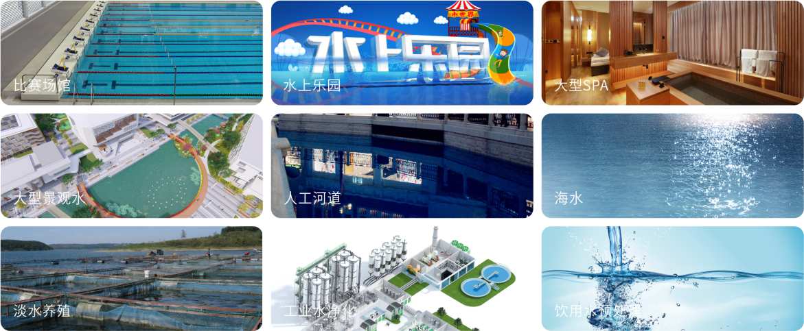 AQUA愛克泳池設備之臥式過濾砂缸的應用領域