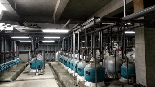 泳池水處理設備之過濾砂缸、循環水泵